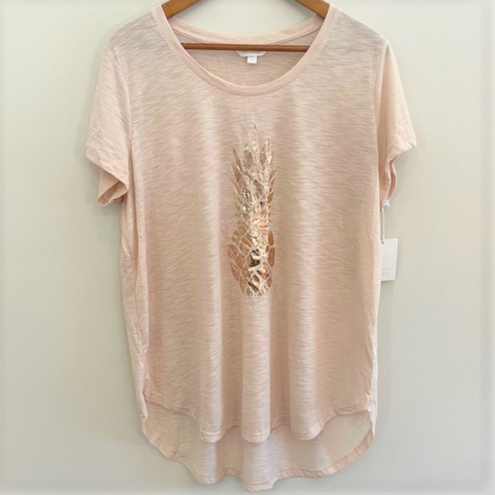 LC Lauren Conrad NWT Pineapple Graphic Tee Size XXL